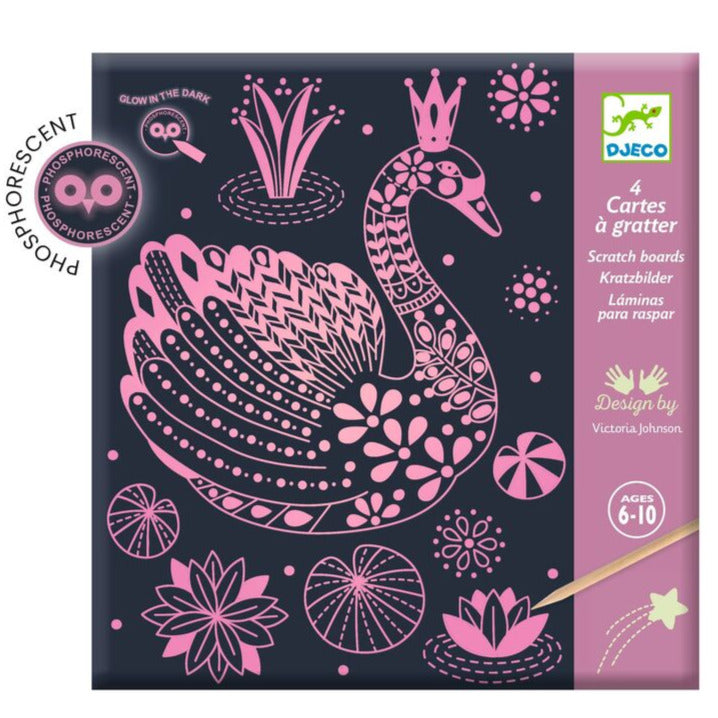 Cartes à gratter Wonderful World (brillantes dans le noir)