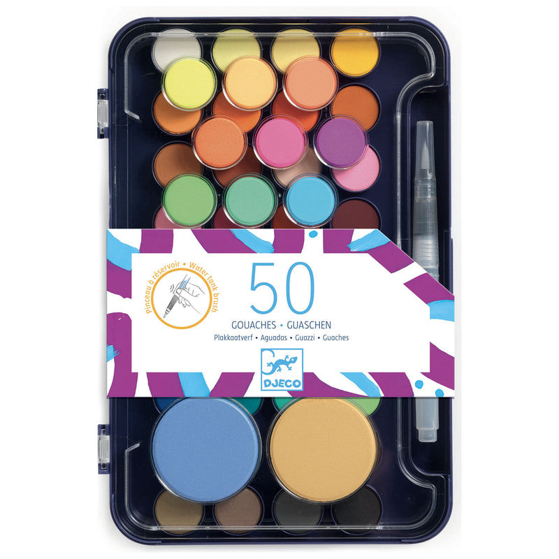 Palette d'artiste avec stylo à eau