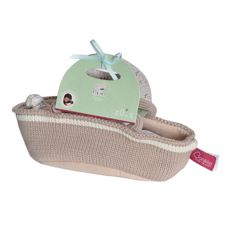 Baby with Knitted Carry Cot