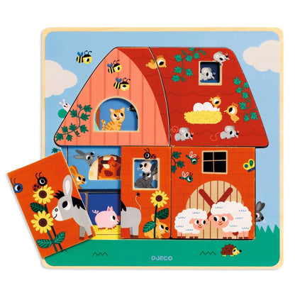 Farm Barnyard Puzzle | Wooden