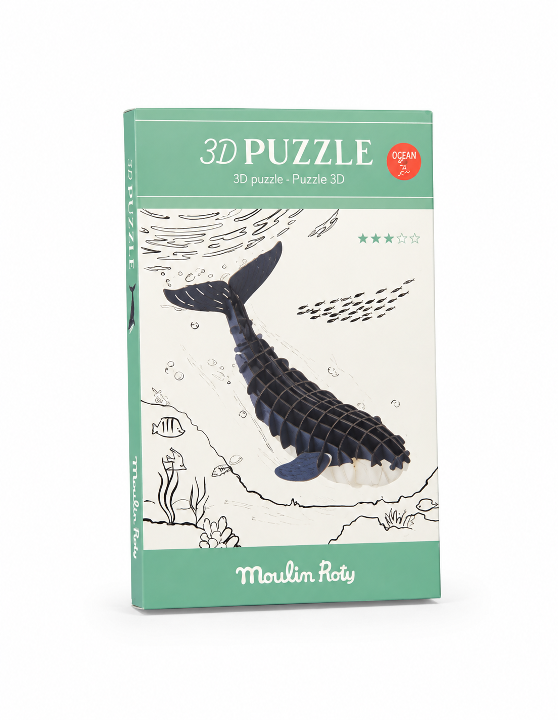 Autour du Monde 3D Animal Puzzle - WHALE