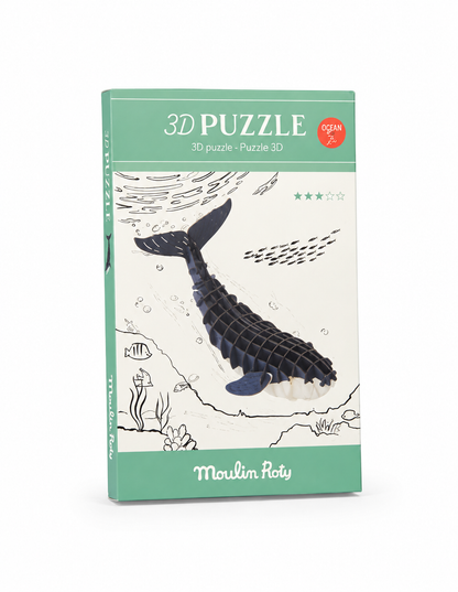 Autour du Monde 3D Animal Puzzle - WHALE