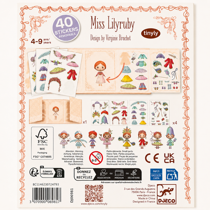 Miss Lilyruby Removable Stickers Set