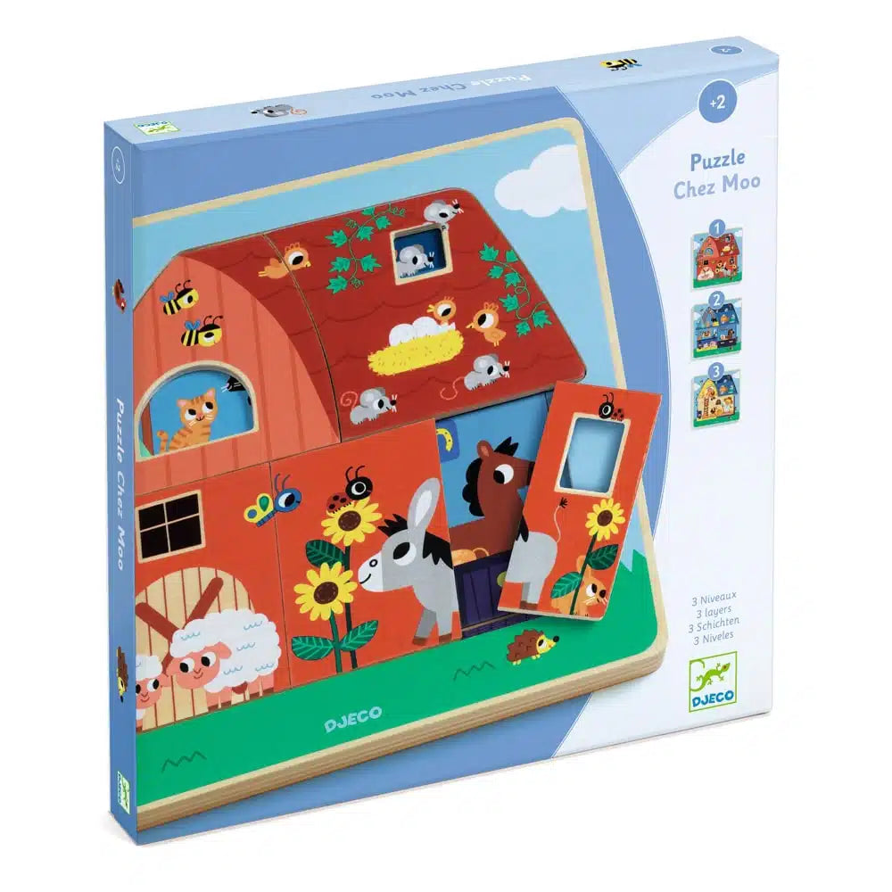 Farm Barnyard Puzzle | Wooden