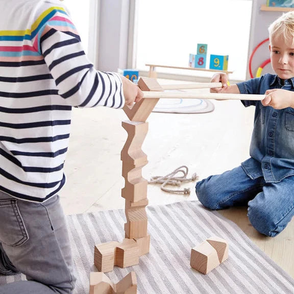 Jeu d'équipe de construction de tours