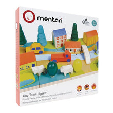 Mentari Tiny Town Jigsaw toy packaging on a white background