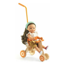 Wooden Dolls Tricycle with Metal Handle