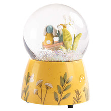 Trios Petits Lapins Musical Snow Globe