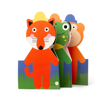 Kikkerland Kidoki Animal Dress-Up Reusable Stickers