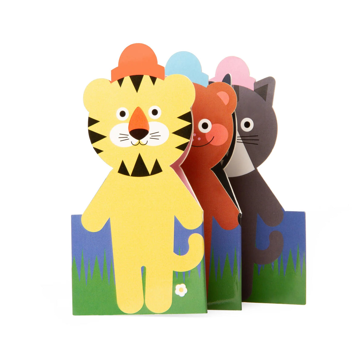 Kikkerland Kidoki Animal Dress-Up Reusable Stickers