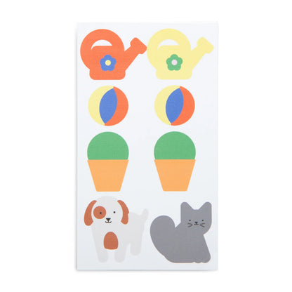 Kikkerland Kidoki Animal Dress-Up Reusable Stickers