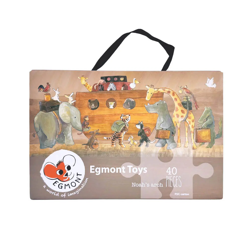 Egmont Toys Noah's Ark puzzle packaging with colorful animal illustrations on a white background