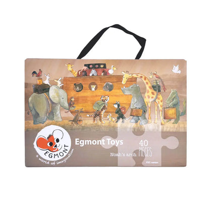 Egmont Toys Noah's Ark puzzle packaging with colorful animal illustrations on a white background