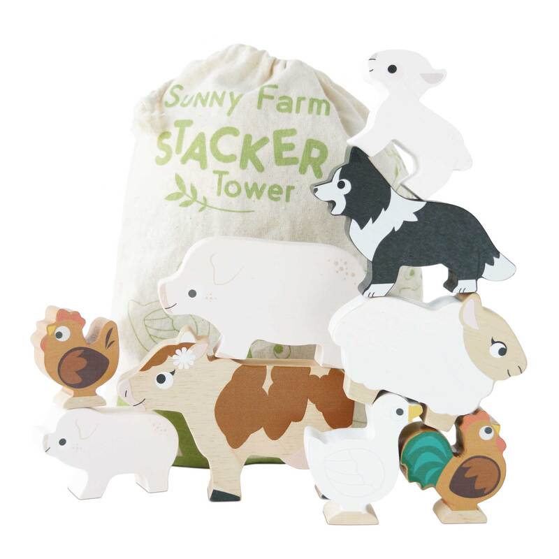 农场堆叠动物 + 袋子