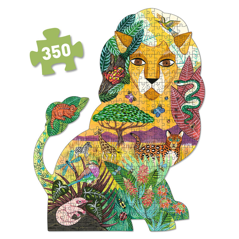 Lion Shaped Art Puzzle (350 pc)