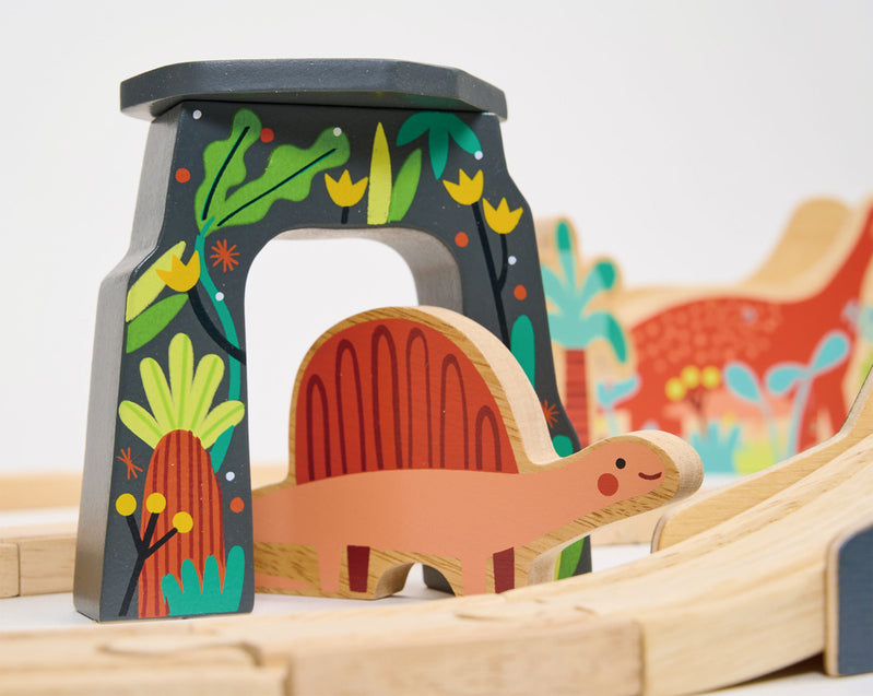 Ensemble de train de dinosaures du monde perdu