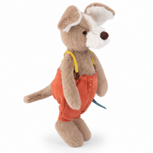 Moulin Roty Jack small dog doll, side view