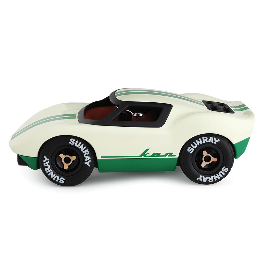 Toy car with 'Sunray' branding on a white background