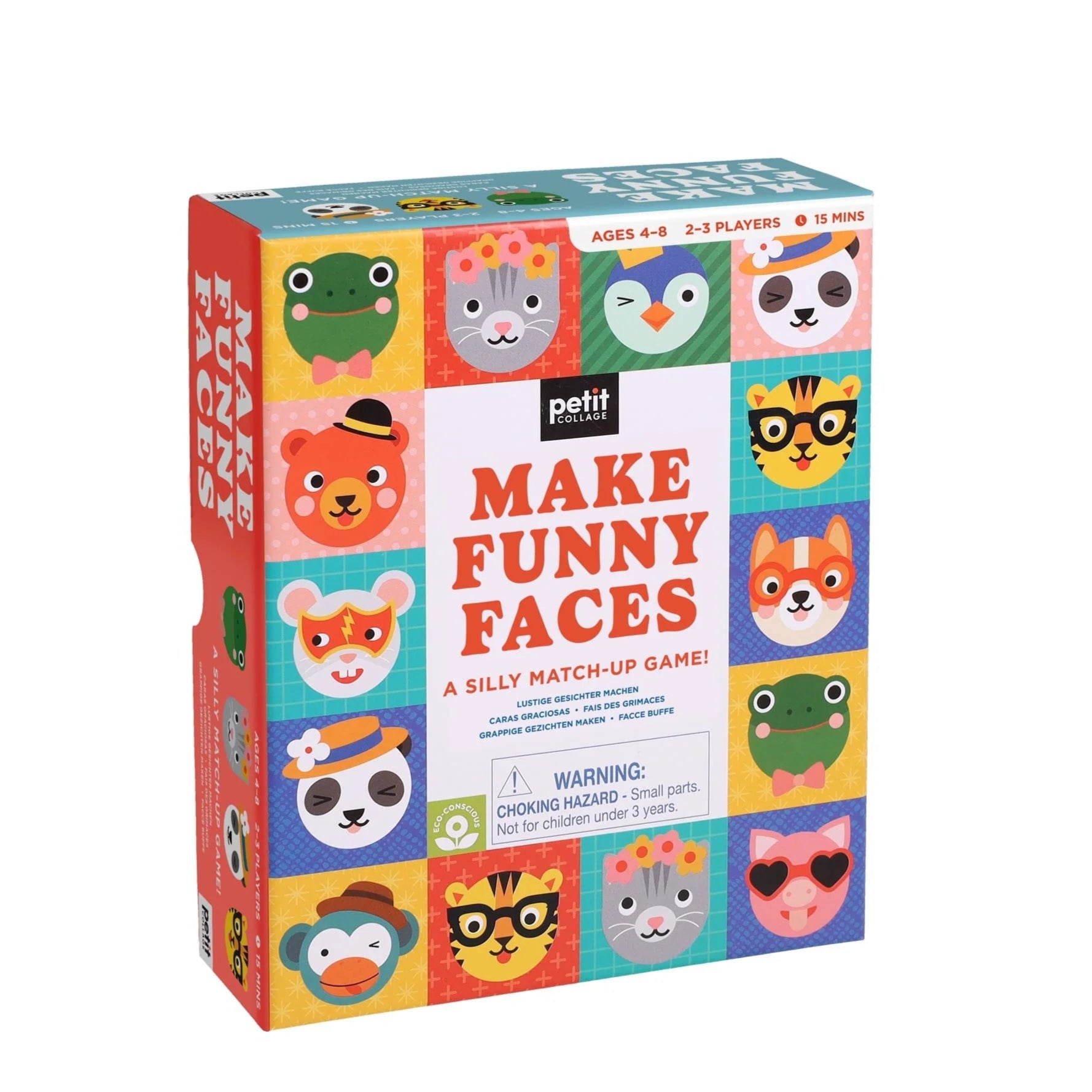 Petit Collage Make Funny Faces Game - retail box