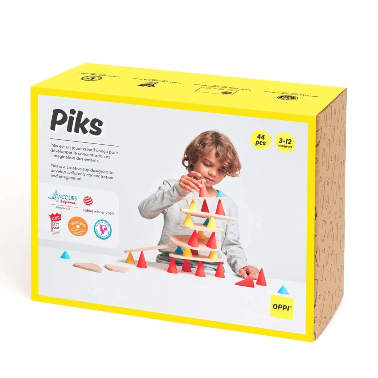 Ensemble de construction Piks, 44 pièces