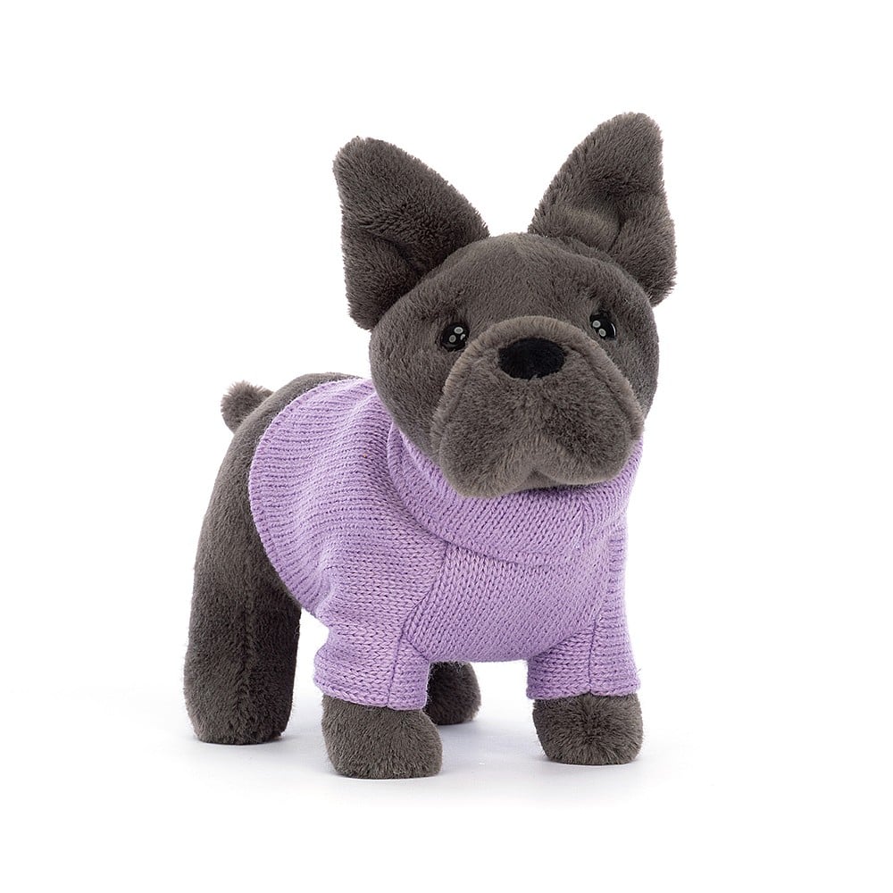Pull Bouledogue Français Violet