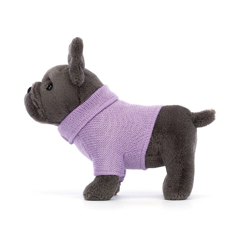 Pull Bouledogue Français Violet
