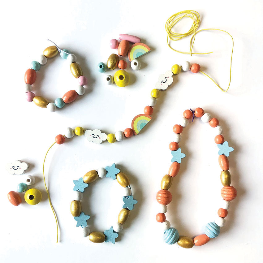 Les Perles Wooden Beads Rainbow