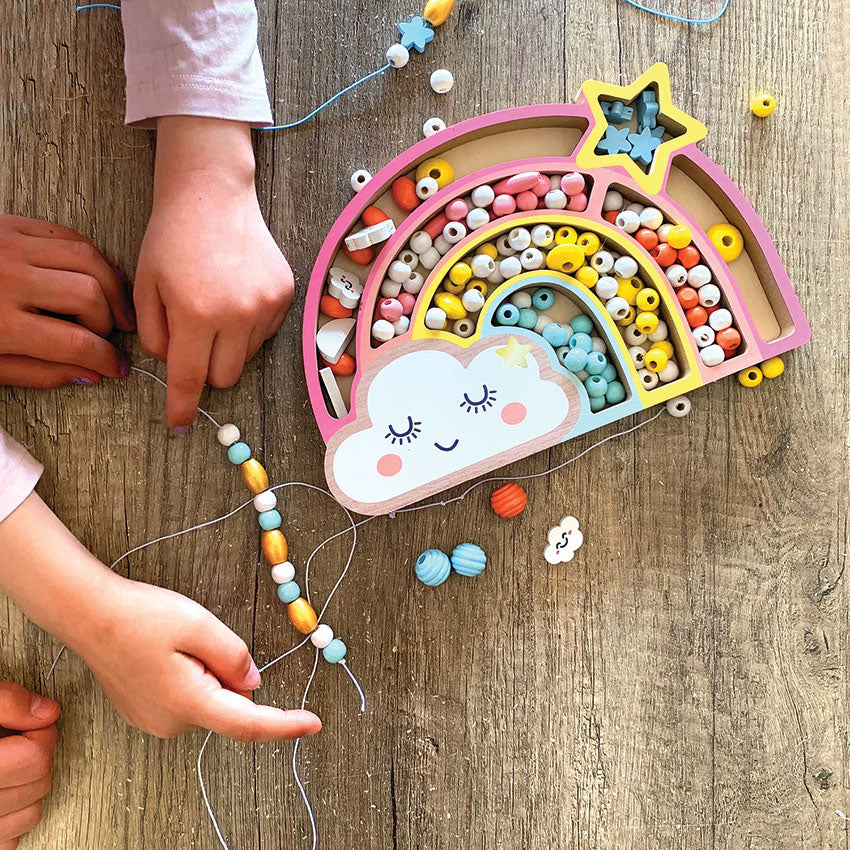 Les Perles Wooden Beads Rainbow