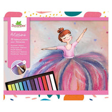 Front of Sycomore Artissimo Pastels Dancers box showing a ballerina in a pink and purple skirt