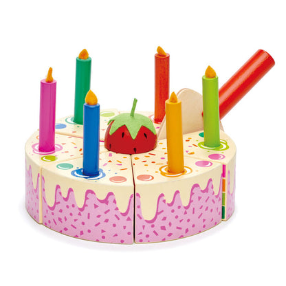 Rainbow Birthday Cake (Wooden)