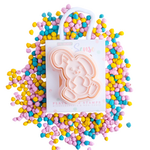 Cream rabbit shaped dough stamp