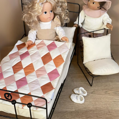 Iron Doll Bed with Bedding