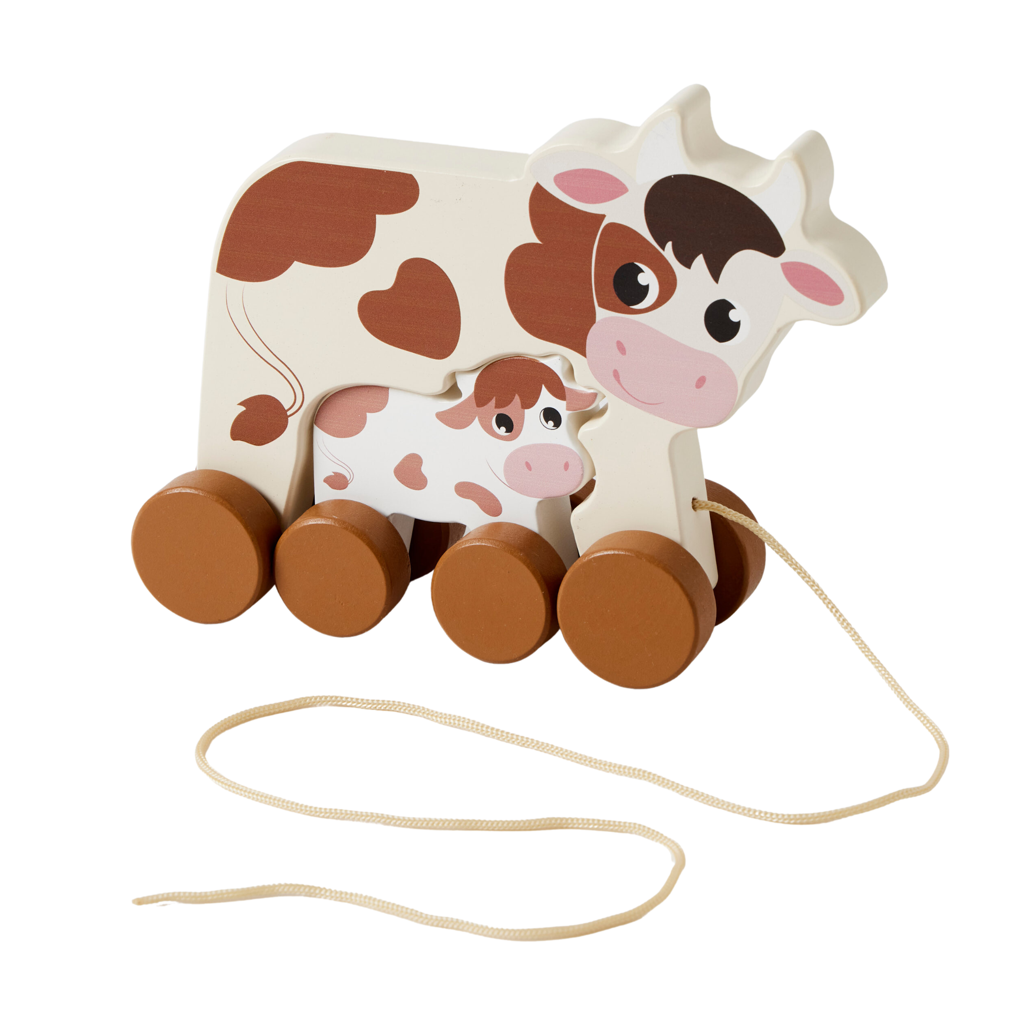 Pull Along Cow + Baby