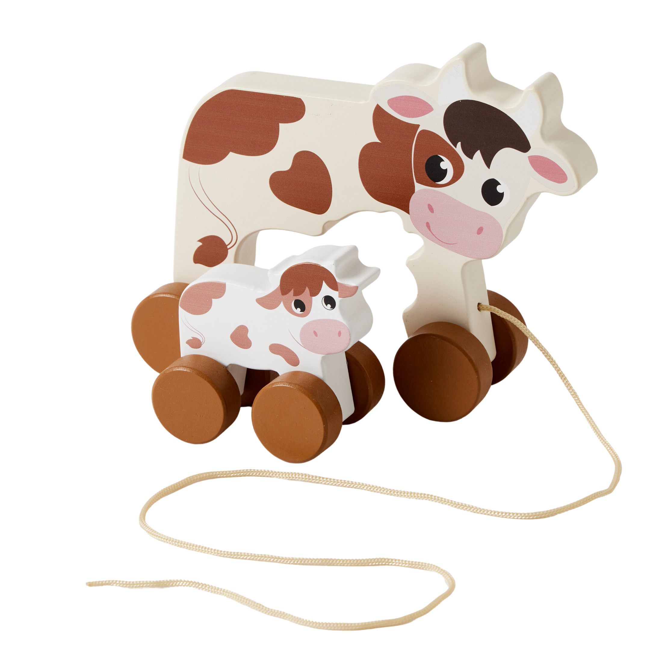 Pull Along Cow + Baby