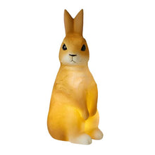 Brown bunny night light with white feet and upright ears