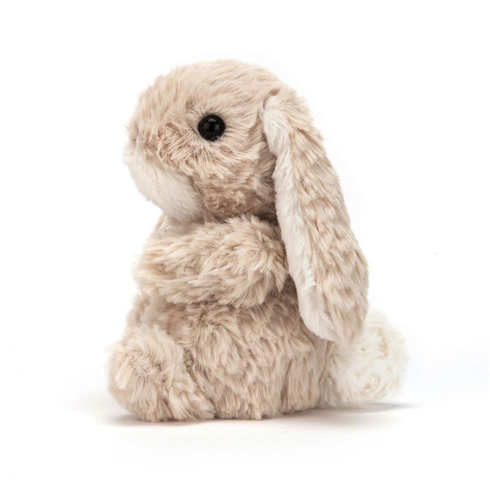 Plush toy rabbit on a white background