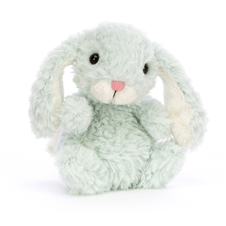 Small Mint green  bunny with pink nose and white ears - Yummy Bunny Mint by  Jellycat - Send A Toy