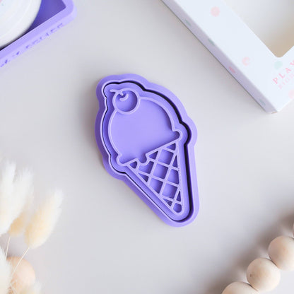 Eco Playdough Stamp | Cherry Ice Cream