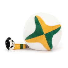 Plush toy with a star design on a white background