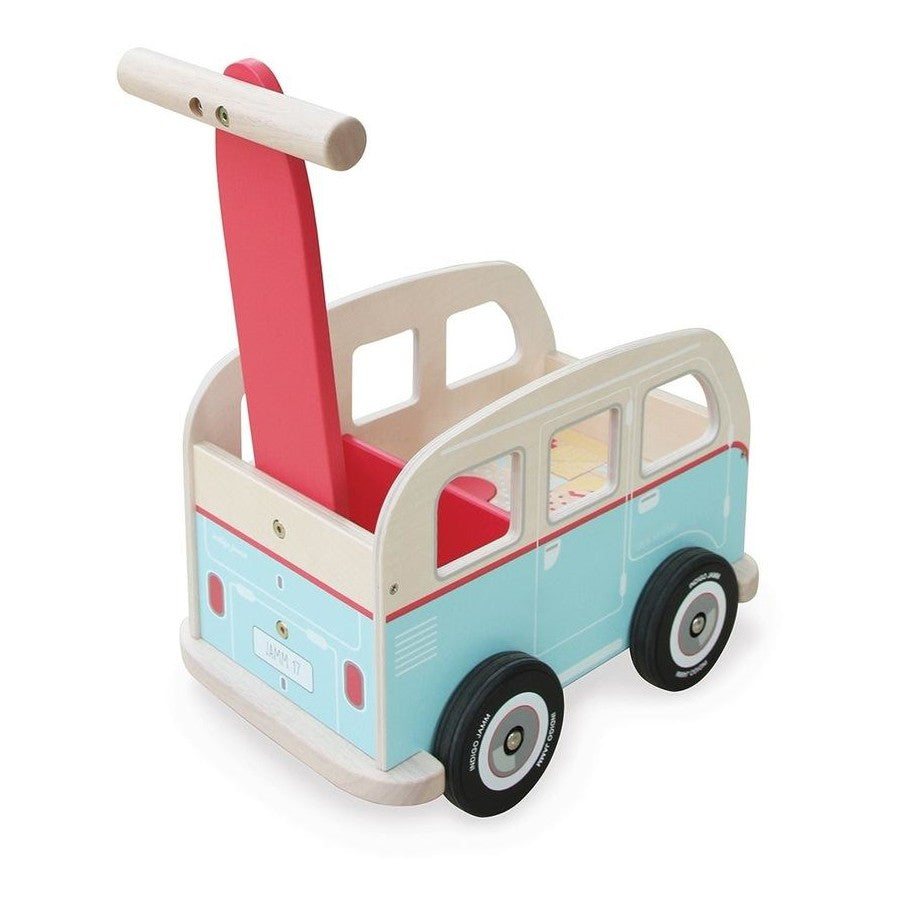 Comby van wooden baby walker toy