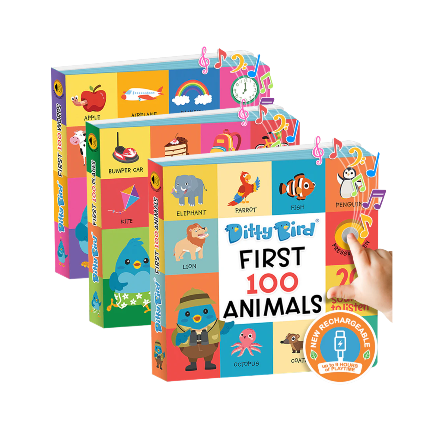Ditty Bird Rechargeable Books -  First 100 Bundle