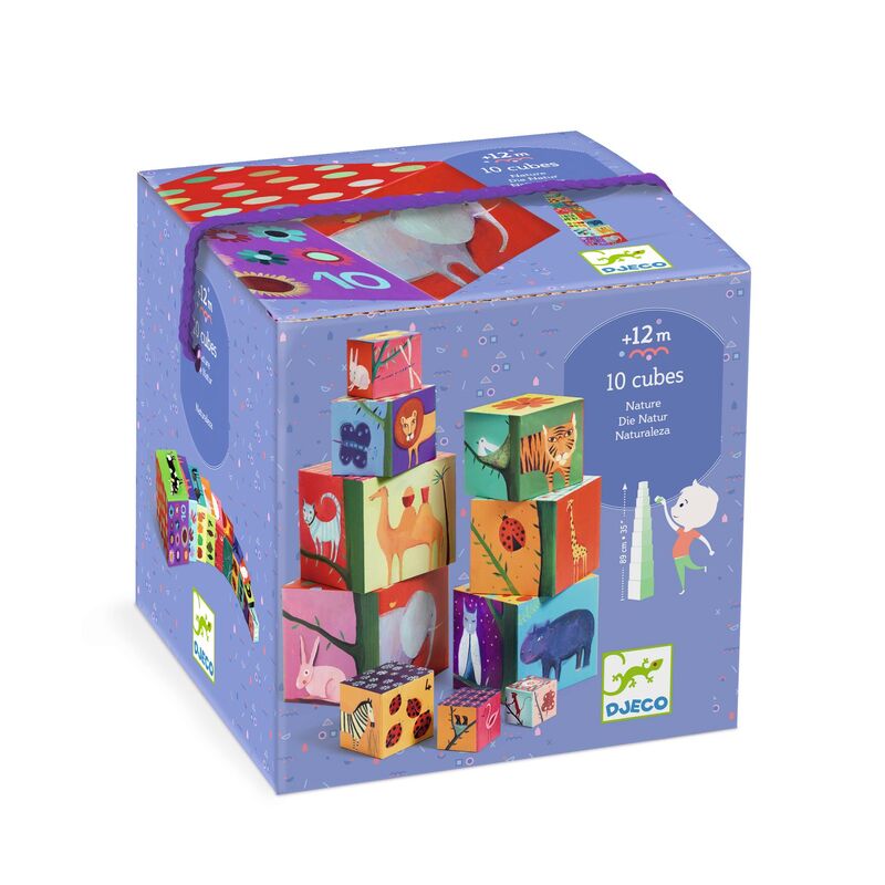 Djeco Nature and Animal Blocks numbered from 1 to 10