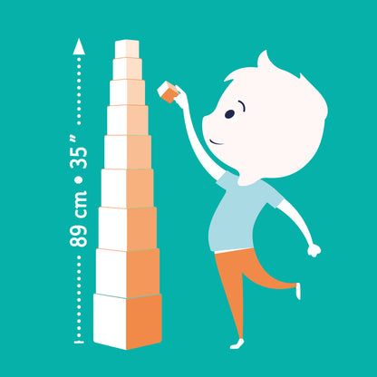 Djeco Nature and Animal Stacking Blocks product view