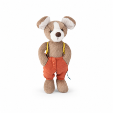Moulin Roty Jack small dog doll, front view