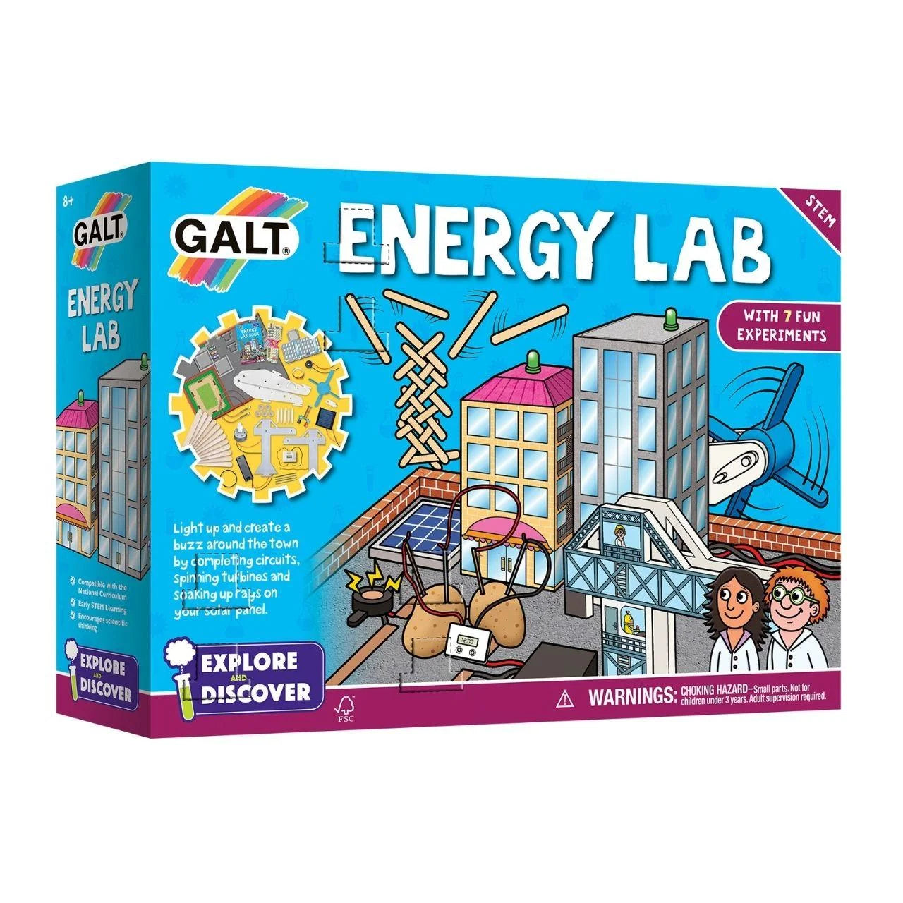 Galt Energy Lab toy set packaging on a white background