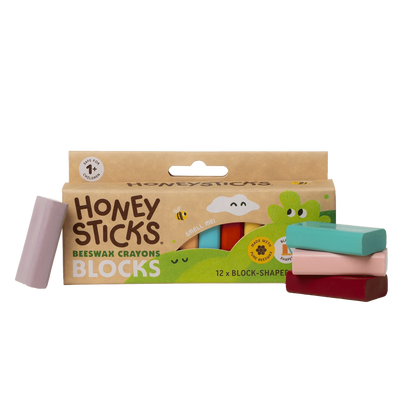 Beeswax Crayons Blocks 12pk