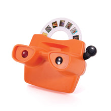An orange 3D viewer with a reel of slides, designed for educational purposes and showcasing Australian animal images.
