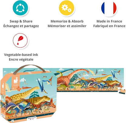 Dino Panoramic Case Puzzle