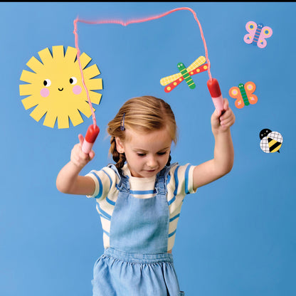 Popsicle Adjustable Skipping Rope (Wooden)