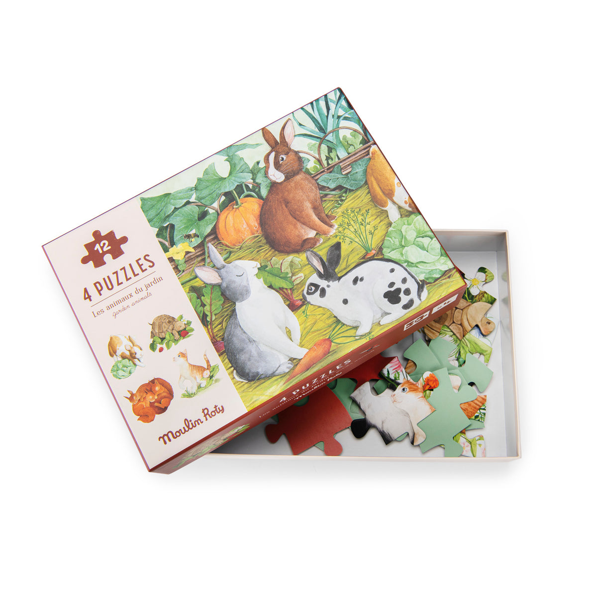 Le Jardin mini animal puzzle set and matching illustrated posters